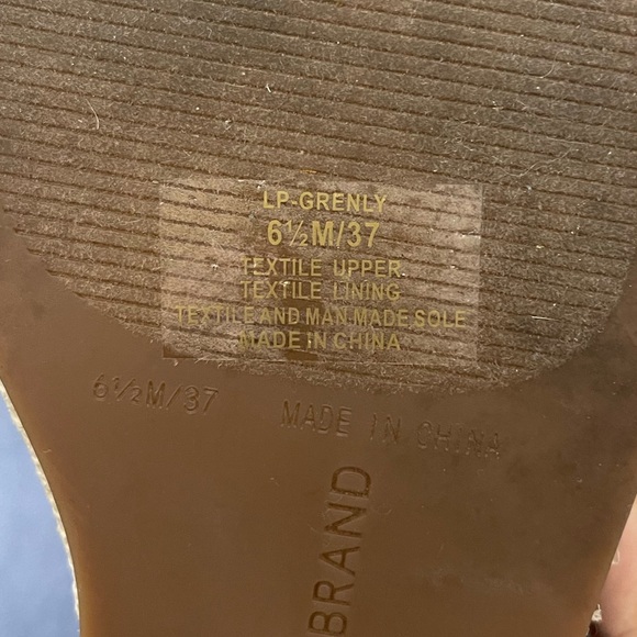 Lucky Brand Fabric Twist Square Toe Platform Espadrille Sandals - Picture 9 of 9